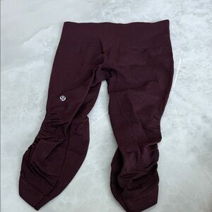 Lululemon Dark Maroon Leggings